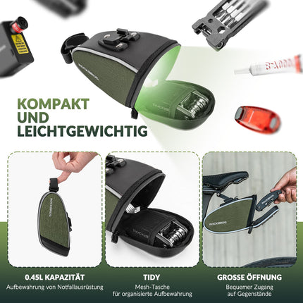 ROCKBROS Satteltaschen Wasserabweisend Werkzeugtasche 2024 neuer Stil
