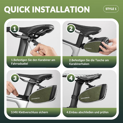 ROCKBROS Satteltaschen Wasserabweisend Werkzeugtasche 2024 neuer Stil (Fahrradtaschen) kaufen bei Linkreich – Jetzt entdecken!