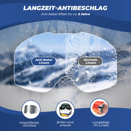ROCKBROS Skibrille Schneebrille Polarisierte Helmkompatible Sportbrille Skifahren (Skibrille) kaufen bei Linkreich – Jetzt entdecken!