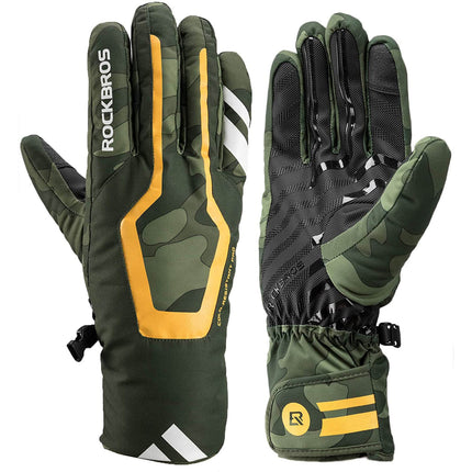 ROCKBROS Skihandschuhe Winter Handschuhe Wasserabweisend Anti - Rutsch (Fahrradhandschuhe) kaufen bei Linkreich – Jetzt entdecken!