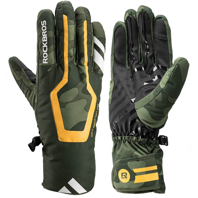 ROCKBROS Skihandschuhe Winter Handschuhe Wasserabweisend Anti - Rutsch (Fahrradhandschuhe) kaufen bei Linkreich – Jetzt entdecken!