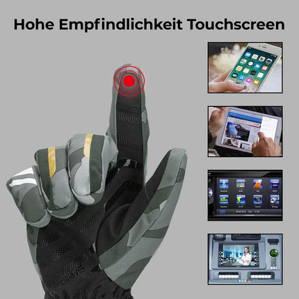 ROCKBROS Skihandschuhe Winter Handschuhe Wasserabweisend Anti - Rutsch (Fahrradhandschuhe) kaufen bei Linkreich – Jetzt entdecken!