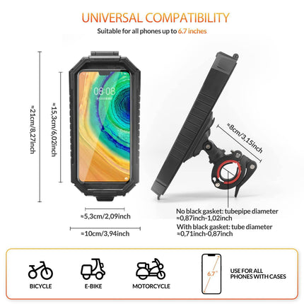 ROCKBROS Smartphone Halterung 360° Drehbar für 6,8 Zoll Smartphone (Fahrrad Handyhalterung) kaufen bei Linkreich – Jetzt entdecken!