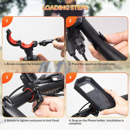 ROCKBROS Smartphone Halterung 360° Drehbar für 6,8 Zoll Smartphone (Fahrrad Handyhalterung) kaufen bei Linkreich – Jetzt entdecken!