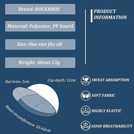 ROCKBROS Sommer Fahrrad kappe UV - Schutz Fahrradmütze für Outdoor Sport (Fahrrad Mütze) kaufen bei Linkreich – Jetzt entdecken!