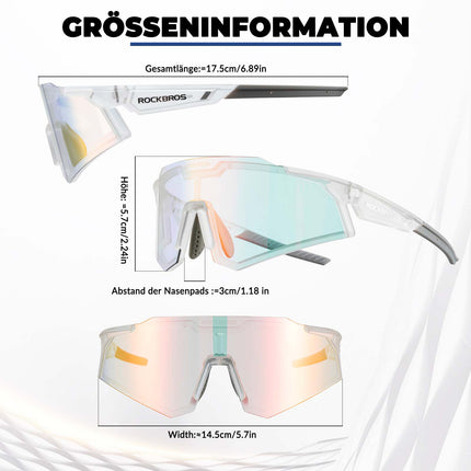 ROCKBROS Sonnenbrille Fahrradbrille Selbsttönend Outdoor UV400 Schutz (Fahrradbrille) kaufen bei Linkreich – Jetzt entdecken!