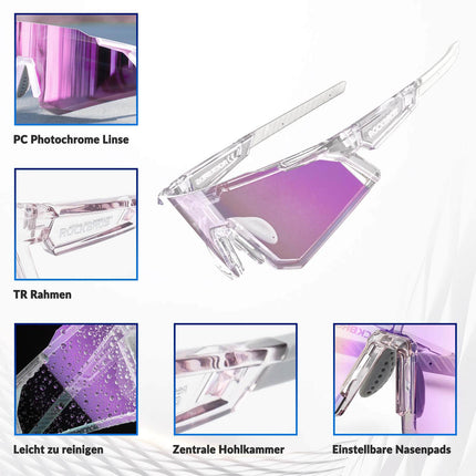 ROCKBROS Sonnenbrille Fahrradbrille Selbsttönend Outdoor UV400 Schutz (Fahrradbrille) kaufen bei Linkreich – Jetzt entdecken!