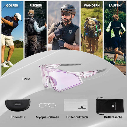 ROCKBROS Sonnenbrille Fahrradbrille Selbsttönend Outdoor UV400 Schutz (Fahrradbrille) kaufen bei Linkreich – Jetzt entdecken!