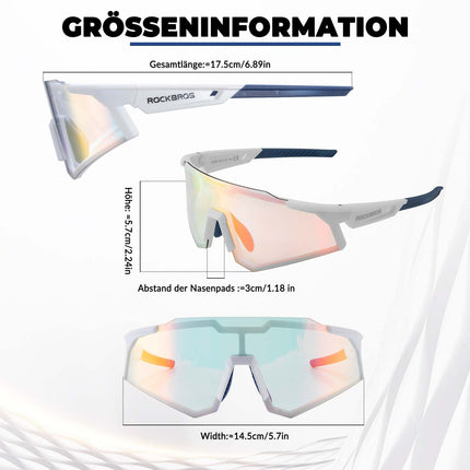 ROCKBROS Sonnenbrille Fahrradbrille Selbsttönend Outdoor UV400 Schutz (Fahrradbrille) kaufen bei Linkreich – Jetzt entdecken!