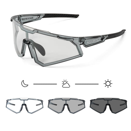 ROCKBROS Sonnenbrille Fahrradbrille Selbsttönend Outdoor UV400 Schutz (Fahrradbrille) kaufen bei Linkreich – Jetzt entdecken!