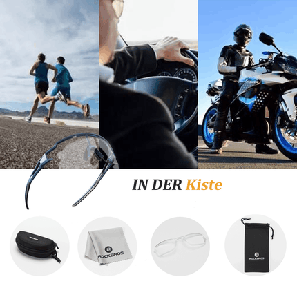 Unisex Fahrrad-Sonnenbrille mit Starkem UV-Schutz