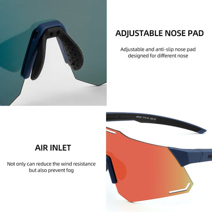 ROCKBROS Sonnenbrille UV400 Schutz Radsportbrille für Damen/ Herren (Fahrradbrille) kaufen bei Linkreich – Jetzt entdecken!