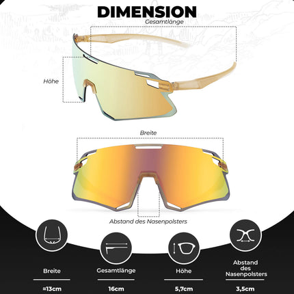 ROCKBROS Sonnenbrille Winddichte Fahrradbrille für Outdoor - Sportarten (Fahrradbrille) kaufen bei Linkreich – Jetzt entdecken!