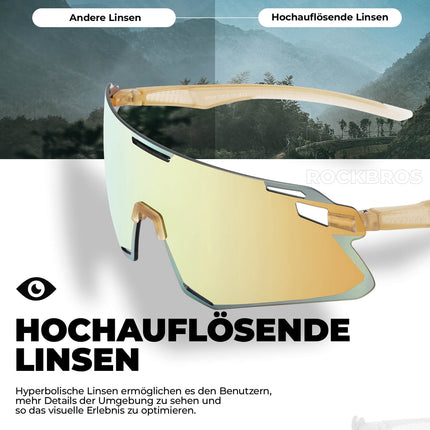 ROCKBROS Sonnenbrille Winddichte Fahrradbrille für Outdoor - Sportarten (Fahrradbrille) kaufen bei Linkreich – Jetzt entdecken!