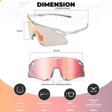 ROCKBROS Sonnenbrille Winddichte Fahrradbrille für Outdoor - Sportarten (Fahrradbrille) kaufen bei Linkreich – Jetzt entdecken!