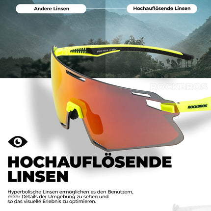 ROCKBROS Sonnenbrille Winddichte Fahrradbrille für Outdoor - Sportarten (Fahrradbrille) kaufen bei Linkreich – Jetzt entdecken!