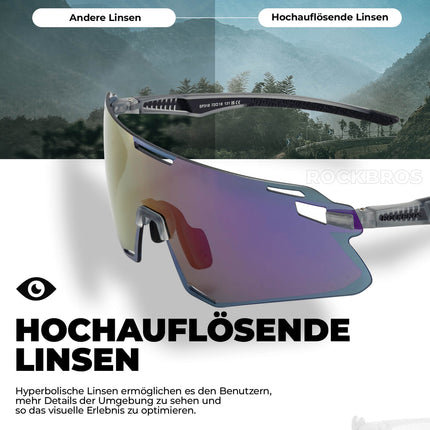 ROCKBROS Sonnenbrille Winddichte Fahrradbrille für Outdoor - Sportarten (Fahrradbrille) kaufen bei Linkreich – Jetzt entdecken!