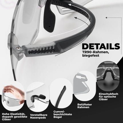 ROCKBROS Sonnenbrille Winddichte Fahrradbrille für Outdoor - Sportarten (Fahrradbrille) kaufen bei Linkreich – Jetzt entdecken!