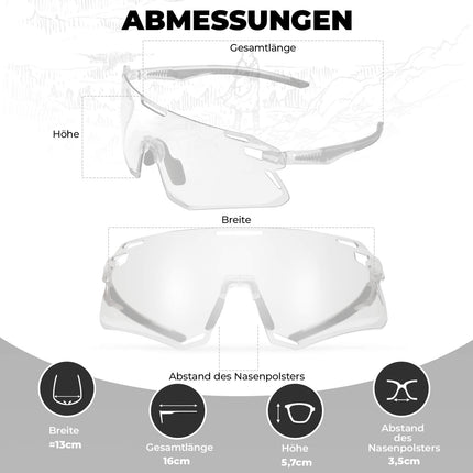 ROCKBROS Sonnenbrille Winddichte Fahrradbrille für Outdoor - Sportarten (Fahrradbrille) kaufen bei Linkreich – Jetzt entdecken!