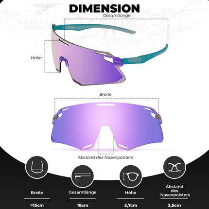 ROCKBROS Sonnenbrille Winddichte Fahrradbrille für Outdoor - Sportarten (Fahrradbrille) kaufen bei Linkreich – Jetzt entdecken!