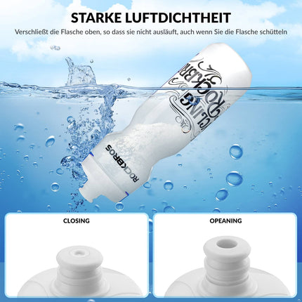 ROCKBROS Sport Trinkflasche 750ml Fahrrad Wasserflasche BPA-Frei