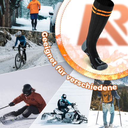 ROCKBROS Sportsocken Fahrradsocken Winter Heizsocken Wiederaufladbar 5000mAh (Fahrradsocken) kaufen bei Linkreich – Jetzt entdecken!