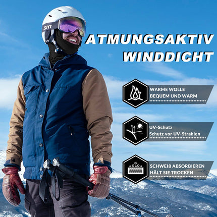 ROCKBROS Sturmhaube 2er Set Herbst Winter Balaclava für Outdoorsports Unisex