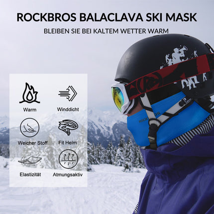ROCKBROS Sturmhaube Herbst Winter Balaclava für Outdoorsports Unisex (Sturmhaube & Gesichtsmaske) kaufen bei Linkreich – Jetzt entdecken!