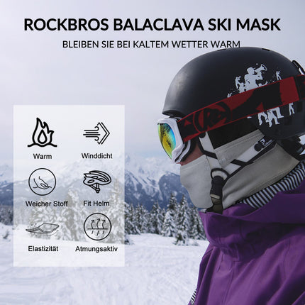 ROCKBROS Sturmhaube Herbst Winter Balaclava für Outdoorsports Unisex (Sturmhaube & Gesichtsmaske) kaufen bei Linkreich – Jetzt entdecken!