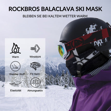 ROCKBROS Sturmhaube Herbst Winter Balaclava für Outdoorsports Unisex (Sturmhaube & Gesichtsmaske) kaufen bei Linkreich – Jetzt entdecken!
