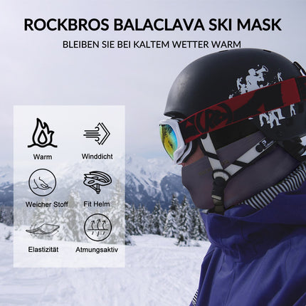 ROCKBROS Sturmhaube Herbst Winter Balaclava für Outdoorsports Unisex (Sturmhaube & Gesichtsmaske) kaufen bei Linkreich – Jetzt entdecken!