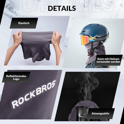 ROCKBROS Sturmhaube Herbst Winter Balaclava für Outdoorsports Unisex (Sturmhaube & Gesichtsmaske) kaufen bei Linkreich – Jetzt entdecken!