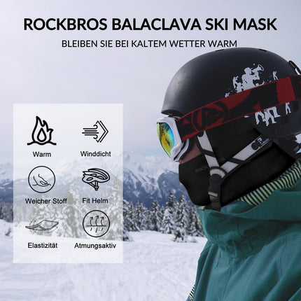 ROCKBROS Sturmhaube Herbst Winter Balaclava für Outdoorsports Unisex (Sturmhaube & Gesichtsmaske) kaufen bei Linkreich – Jetzt entdecken!