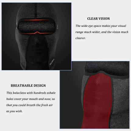 ROCKBROS Sturmhaube Warm Fahrrad Gesichtsmaske mit Brillenloch 54 - 62CM Unisex (Sturmhaube & Gesichtsmaske) kaufen bei Linkreich – Jetzt entdecken!