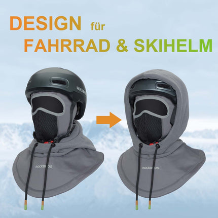 ROCKBROS Sturmhaube Winddicht Fahrrad Full Face Gesichtshaube für Radfahren Skifahren (Sturmhaube & Gesichtsmaske) kaufen bei Linkreich – Jetzt entdecken!