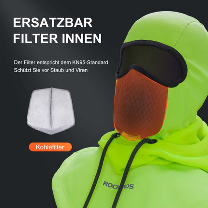 ROCKBROS Sturmhaube Winddicht Fahrrad Full Face Gesichtshaube für Radfahren Skifahren (Sturmhaube & Gesichtsmaske) kaufen bei Linkreich – Jetzt entdecken!