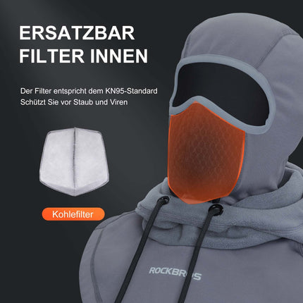 ROCKBROS Sturmhaube Winddicht Fahrrad Full Face Gesichtshaube für Radfahren Skifahren (Sturmhaube & Gesichtsmaske) kaufen bei Linkreich – Jetzt entdecken!