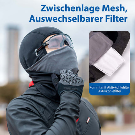 ROCKBROS Sturmhaube winddichte Unterhelmmütze aus warmem Fleece Schwarz (Sturmhaube & Gesichtsmaske) kaufen bei Linkreich – Jetzt entdecken!