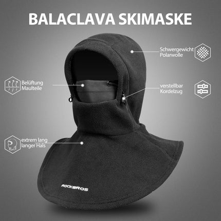 ROCKBROS Sturmhaube Winter Balaclava wärmer für Outdoor - Sportarten (Sturmhaube & Gesichtsmaske) kaufen bei Linkreich – Jetzt entdecken!