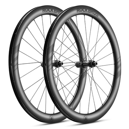 ROCKBROS T700 Carbon Laufradsatz 28‘‘ 50mm Scheibenbremse Steckachse Laufrad Set für Rennrad und SHIMANO 8 - 12 Fach 24 Speichen 36T - Stahllager (Laufradsatz) kaufen bei Linkreich – Jetzt entdecken!