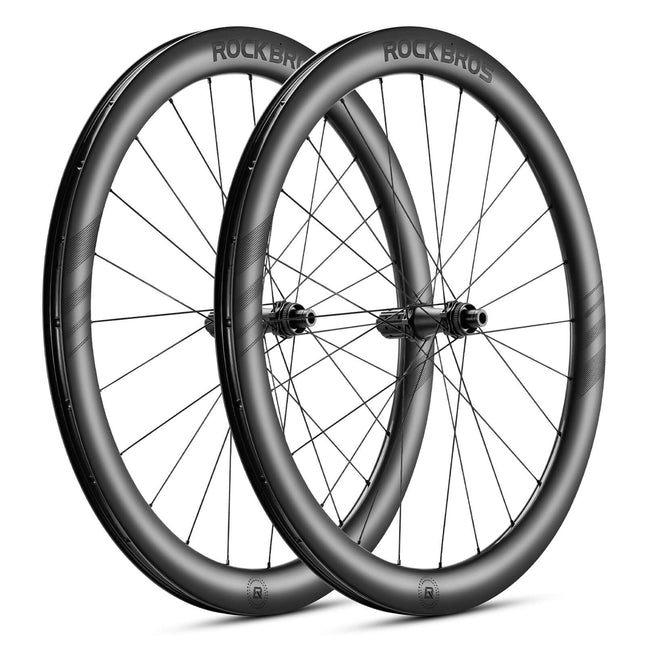 ROCKBROS T700 Carbon Laufradsatz 28‘‘ 50mm Scheibenbremse Steckachse Laufrad Set für Rennrad und SHIMANO 8 - 12 Fach 24 Speichen 36T - Stahllager (Laufradsatz) kaufen bei Linkreich – Jetzt entdecken!