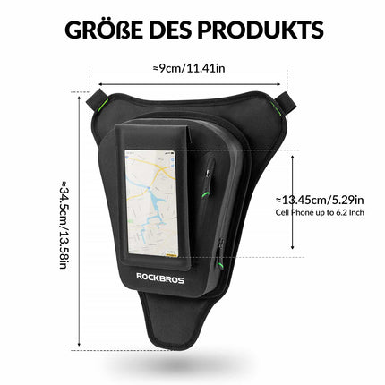 ROCKBROS Tankrucksack Motorrad Beintasche mit Magnetische-Absaugung