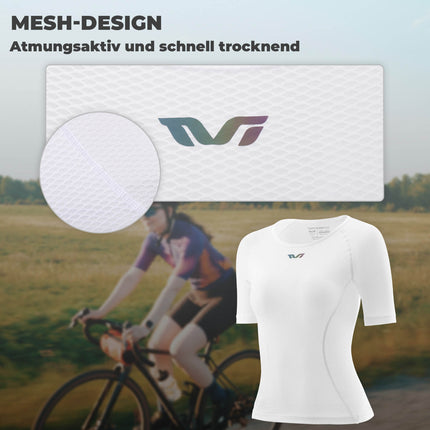 ROCKBROS TVI Damen Kurzarm - Radtrikot Funktionsshirt Atmungsaktives Trikots Sommer (Fahrradtrikot) kaufen bei Linkreich – Jetzt entdecken!