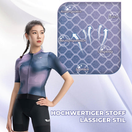 ROCKBROS TVI Damen Kurzarm - Radtrikot Sommer Schnelltrocknend mit 3 Taschen (Fahrradtrikot) kaufen bei Linkreich – Jetzt entdecken!