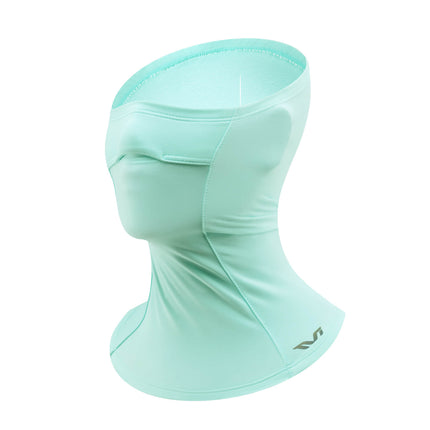 ROCKBROS TVI Damen Sturmhaube Balaclava mit Pferdeschwanz - Öffnung Warm Grün (Sturmhaube & Gesichtsmaske) kaufen bei Linkreich – Jetzt entdecken!