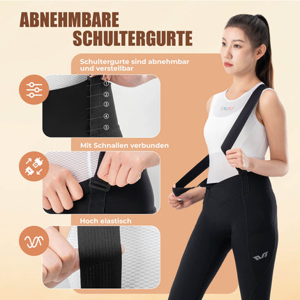 ROCKBROS TVI Lange Trägerhose Fahrradhose mit Sitzpolster Abnehmbare (Fahrradhose) kaufen bei Linkreich – Jetzt entdecken!