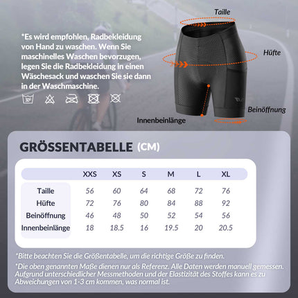 ROCKBROS TVI Radlerhose Damen Gepolstert mit Tasche Atmungsaktive (Fahrradhose) kaufen bei Linkreich – Jetzt entdecken!