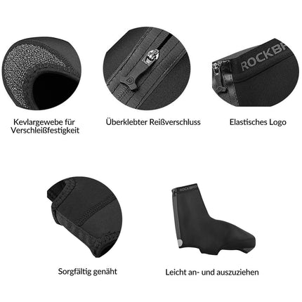 ROCKBROS Überschuhe Wasserabweisend Fahrrad Überzieher Winddicht Shoe Cover (Fahrrad Überschuhe) kaufen bei Linkreich – Jetzt entdecken!