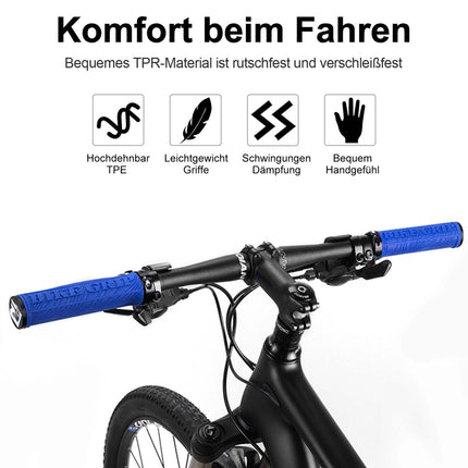 ROCKBROS Ultra - Leicht Fahrradgriffe aus Gummi mit Aluminium Lock - on Design (Fahrradgriffe) kaufen bei Linkreich – Jetzt entdecken!