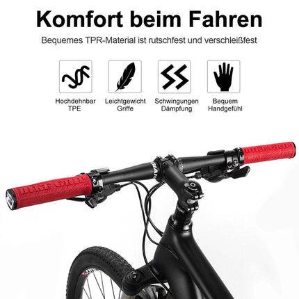 ROCKBROS Ultra - Leicht Fahrradgriffe aus Gummi mit Aluminium Lock - on Design (Fahrradgriffe) kaufen bei Linkreich – Jetzt entdecken!